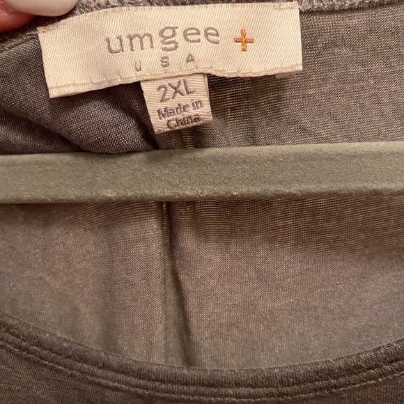 Umgee Gray T Shirt Dress - Picture 3 of 4